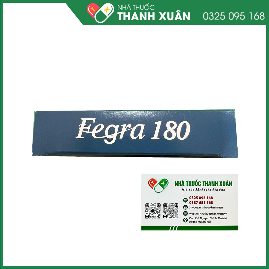 Fegra 180 điều trị viêm mũi dị ứng, mày đay tự phát mãn tính